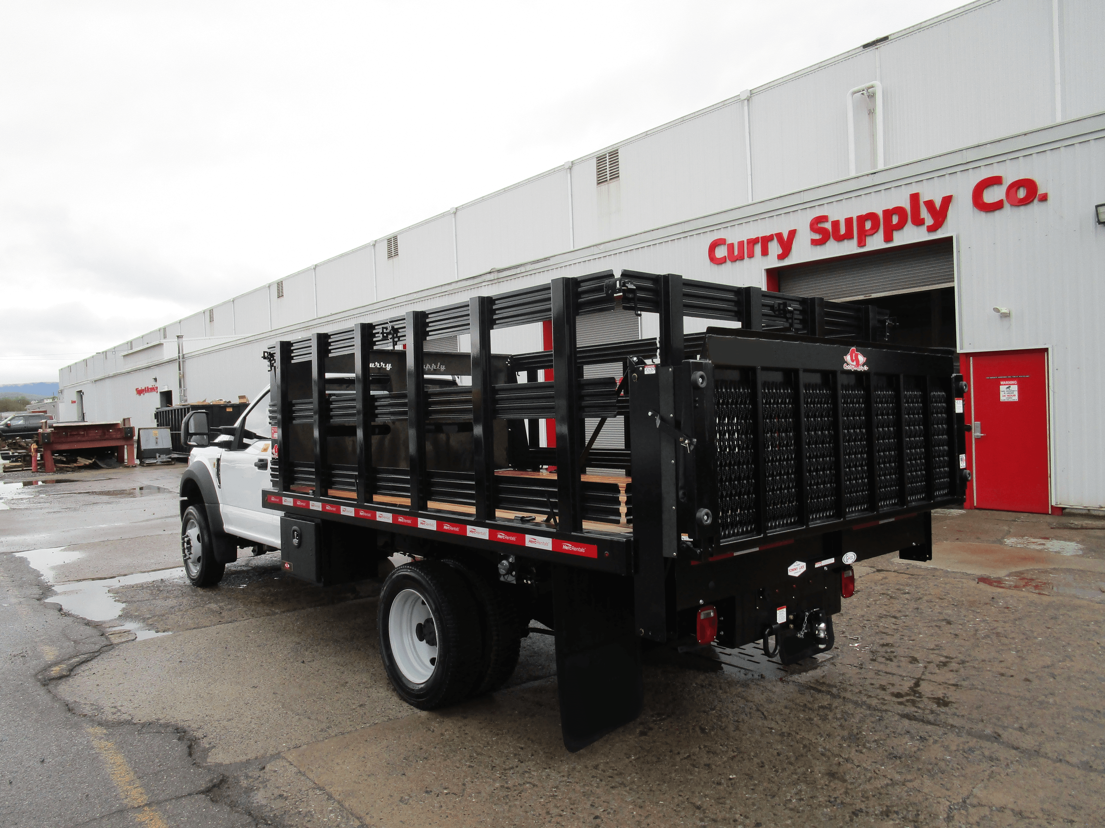 12 foot stake bed flatbed truck
